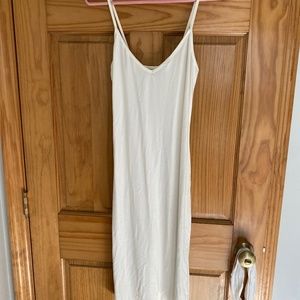 White midi dress